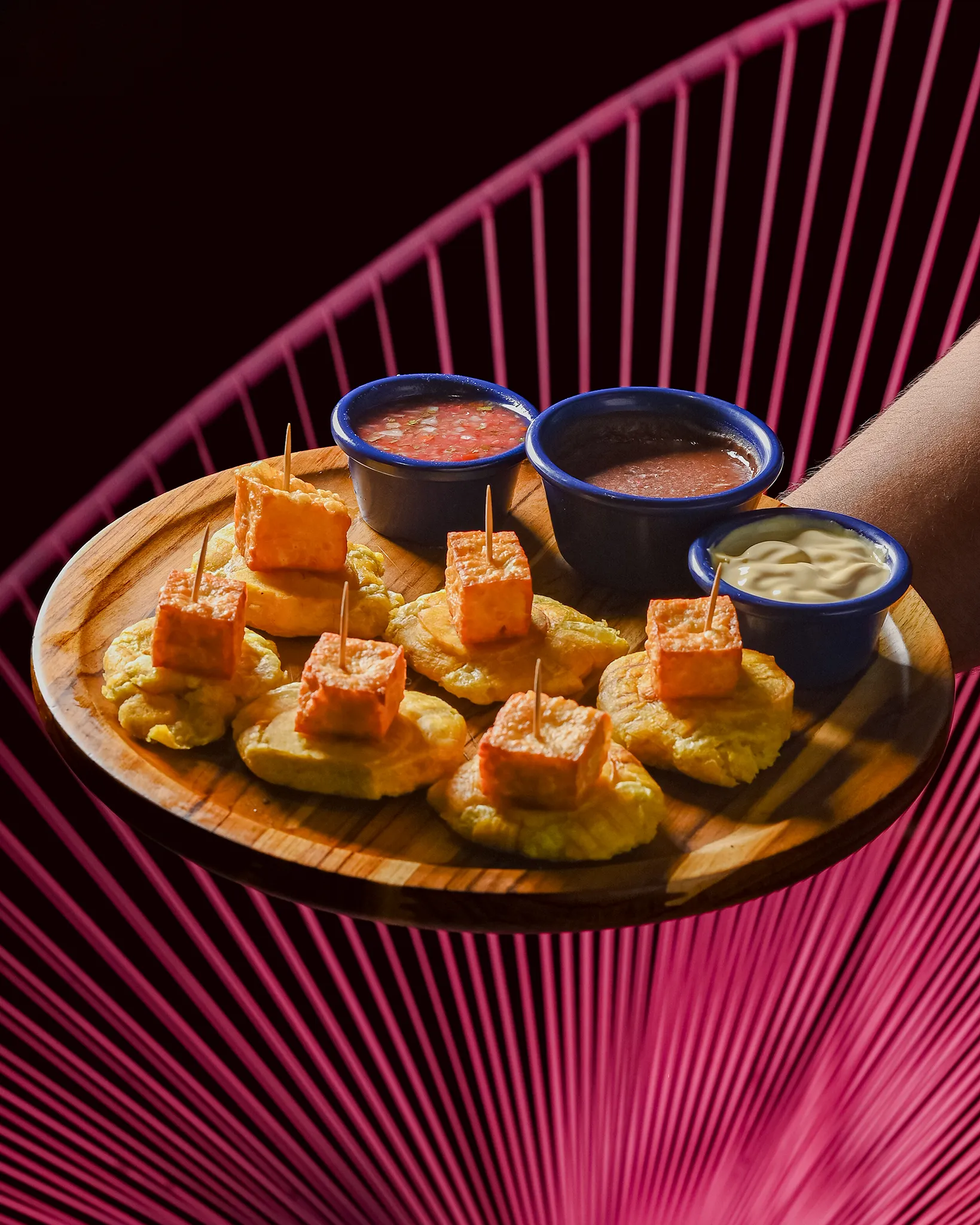 Tostones con Queso