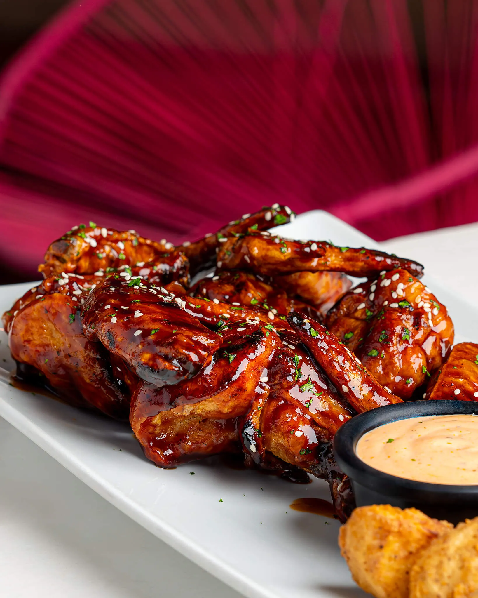 Alitas al grill estilo asiático