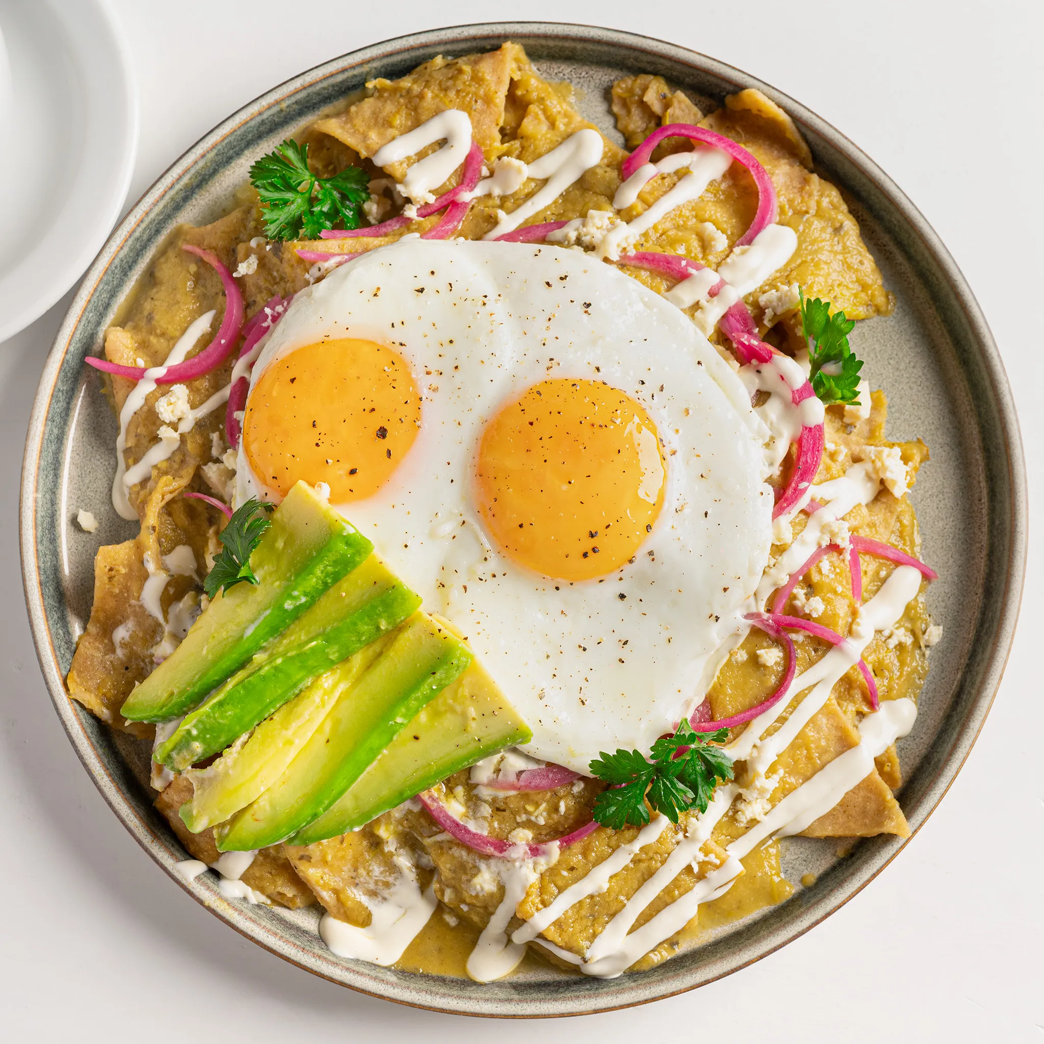 Chilaquiles en salsa verde mexicana